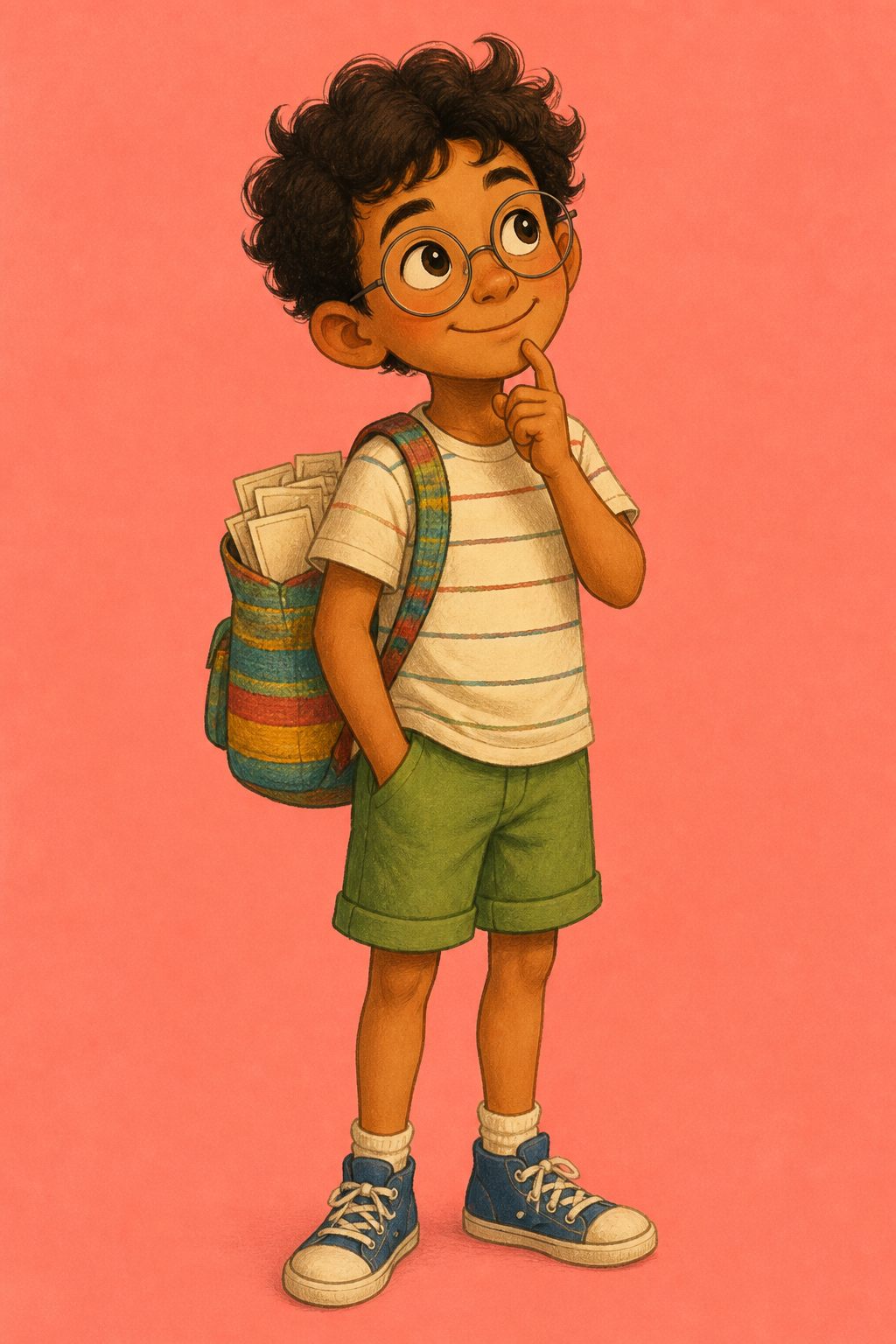 Bento, personagem animado contador de histórias de nove anos